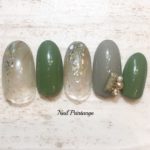 シンプル秋色ネイル